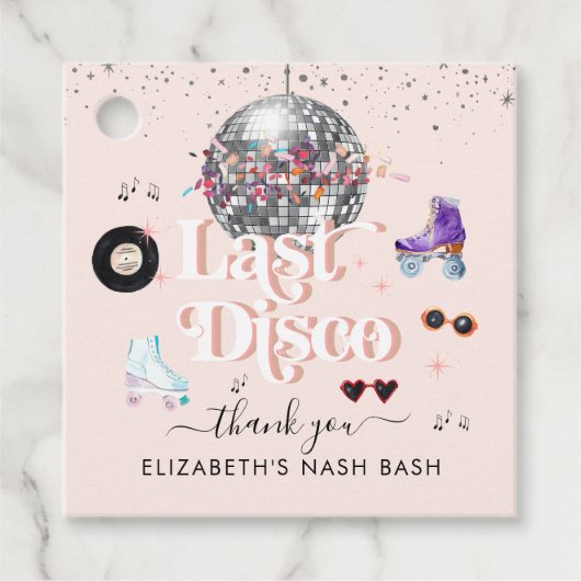 ディスコローラースケート | ブライズメイド感謝祭 フェイバータグ (正面)