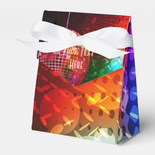 ディスコ夜レトロ70のディスコボールのビーフボックス フェイバーボックス (正面サイド)