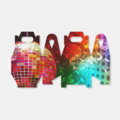 ディスコ夜レトロ70のディスコボール切り妻用箱 フェイバーボックス (折り畳みなし)