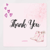 ディスコ女性のカーボーイサンキューラベル ラベル (デザイン2)