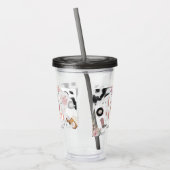 ディスコ女性のカーボーイナッシュビルピンクロデオ |バチェロレッテ アクリルタンブラー (左)