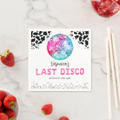 ディスコ女性のカーボーイバチェロレッテありがとう スタンダードカクテルナプキン (インサイチュ)