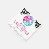 ディスコ女性のカーボーイバチェロレッテありがとう スタンダードカクテルナプキン (角)