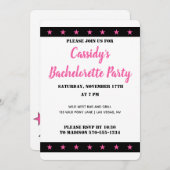 ディスコ女性のカーボーイバチェロレッテカスタム 招待状 (正面/裏面)