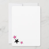 ディスコ女性のカーボーイバチェロレッテカスタム 招待状 (裏面)