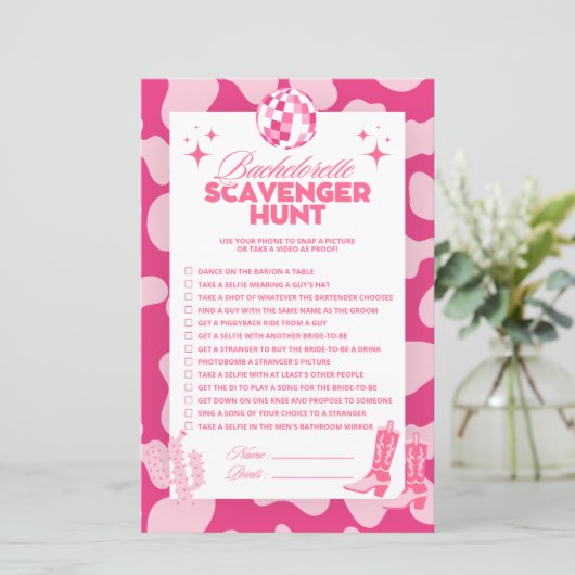 ディスコ女性のカーボーイバチェロレッテスカベンジャー狩りゲーム (スタンド正面)