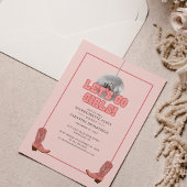 ディスコ女性のカーボーイバチェロレッテ招待状