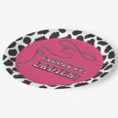 ディスコ女性のカーボーイバチェロレッテ ペーパープレート (アングル)