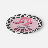 ディスコ女性のカーボーイバチェロレッテ ペーパープレート (アングル)