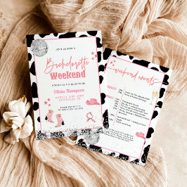 ディスコ女性のカーボーイバチェロレッテ |宇宙女性のカーボーイI 招待状