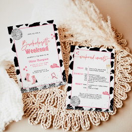 ディスコ女性のカーボーイバチェロレッテ |宇宙女性のカーボーイI 招待状