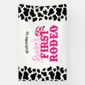 ディスコ女性のカーボーイファーストロデオ 横断幕 (縦)