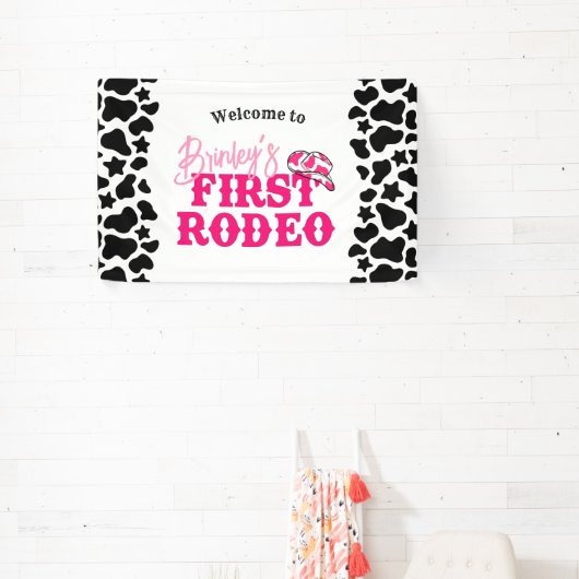 ディスコ女性のカーボーイファーストロデオ 横断幕 (インサイチュ)