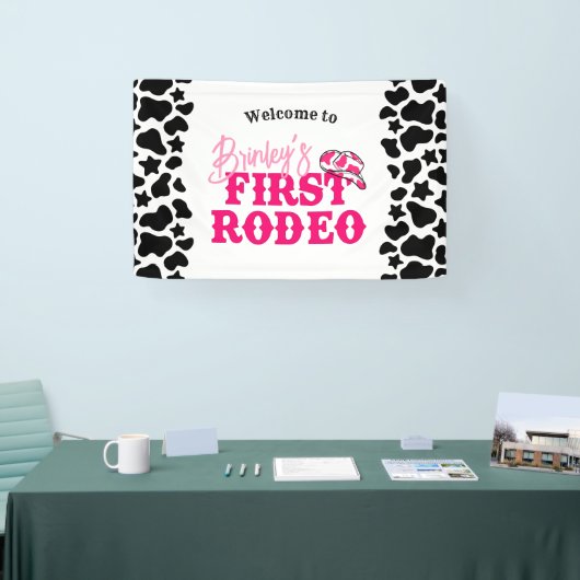 ディスコ女性のカーボーイファーストロデオ 横断幕 (トレードショー)