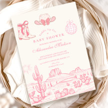 ディスコ女性のカーボーイベビーシャワー