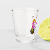 ディスコ女性のカーボーイレトロバチェロレッテ  ショットグラス (左)