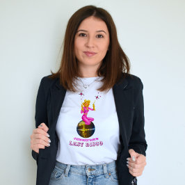 ディスコ女性のカーボーイレトロバチェロレッテTシャツ Tシャツ