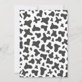 ディスコ女性のカーボーイロデオウェスタン誕生日招待状 招待状 (裏面)