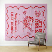 ディスコ女性のカーボーイロデオバチェロレッテウィークエンド タペストリー (インサイチュ(横))