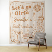 ディスコ女性のカーボーイロデオバチェロレッテウィークエンド タペストリー (インサイチュ)