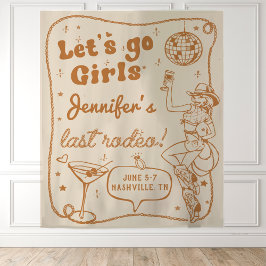 ディスコ女性のカーボーイロデオバチェロレッテウィークエンド タペストリー