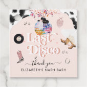 ディスコ女性のカーボーイロデオ |バチェロレッテありがとう フェイバータグ (正面)