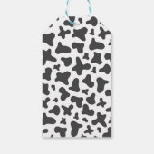 ディスコ女性のカーボーイ誕生日サンキューユーラベル ギフトタグ (裏面)