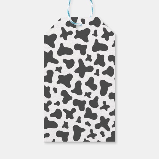 ディスコ女性のカーボーイ誕生日サンキューユーラベル ギフトタグ (裏面)