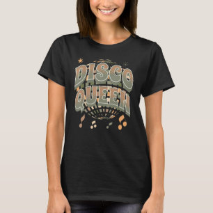 ディスコ女王70の80のレトロヴィンテージ70年代コスト Tシャツ