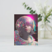 ディスコ宇宙飛行士 ポストカード (スタンド正面)