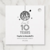 ディスコ応援結婚10周年パーティー フェイバータグ (裏面)