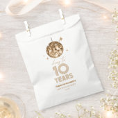 ディスコ応援結婚10周年パーティー フェイバーバッグ (クリップ留めされた状態)