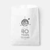 ディスコ応援結婚40周年パーティー フェイバーバッグ (正面)