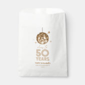 ディスコ応援結婚50周年パーティー フェイバーバッグ (正面)