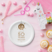 ディスコ応援結婚50周年パーティー ペーパープレート (パーティー)