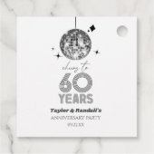ディスコ応援結婚60周年パーティー フェイバータグ (裏面)