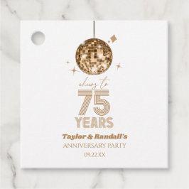 ディスコ応援結婚75周年パーティー フェイバータグ