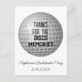 ディスコ感謝していメモリバチェロレッテありがとう ポストカード (正面)