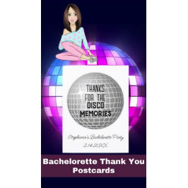 ディスコ感謝していメモリバチェロレッテありがとう ポストカード