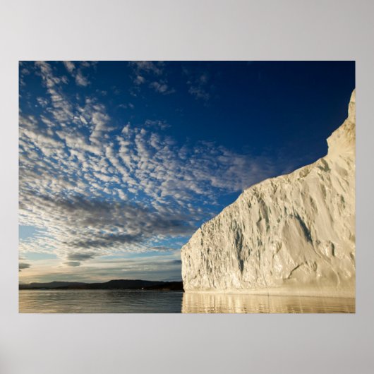 ディスコ湾のヤコブスハブン氷河 ポスター (正面)