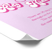 ディスコ溝リングや輪狩りブライダルシャワーゲーム ポスター (角)