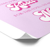 ディスコ溝何個のキスブライダルシャワーゲーム ポスター (角)