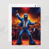 ディスコ熱ダチョウ ポストカード (正面/裏面)