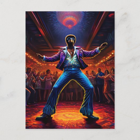 ディスコ熱ダチョウ ポストカード (正面)