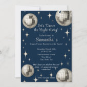 ディスコ熱バチェロレッテ – シルバーディスコ 招待状 (正面)