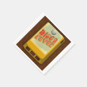 ディスコ熱8トラックのテーマパーティーGroovyデザイン スタンダードカクテルナプキン (角)