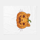 ディスコ猫ジャッククラシックランタンTシャツ フリースブランケット (正面(横))