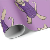 ディスコ猫 ラッピングペーパー (ロールコーナー)