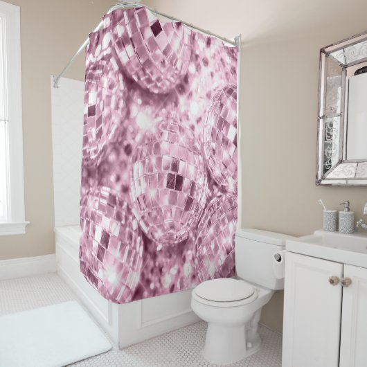 ディスコ玉グラム#12 #retro #wall #art シャワーカーテン (インサイチュ)