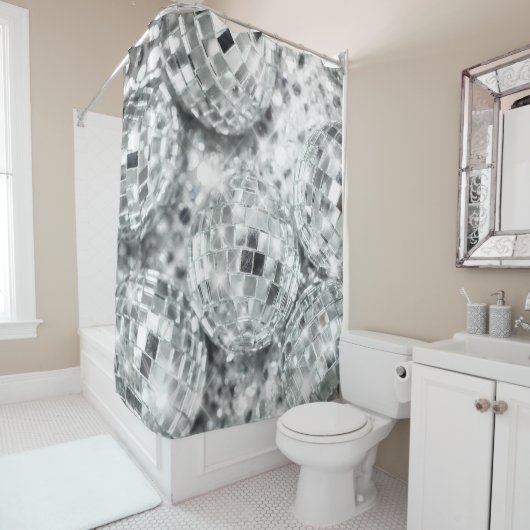 ディスコ玉グラム#1 #retro #wall #art シャワーカーテン (インサイチュ)